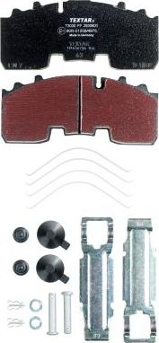 Textar 2930601 - Brake Pad Set, disc brake xparts.lv