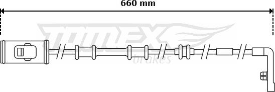 TOMEX brakes TX 30-96 - Сигнализатор, износ тормозных колодок xparts.lv