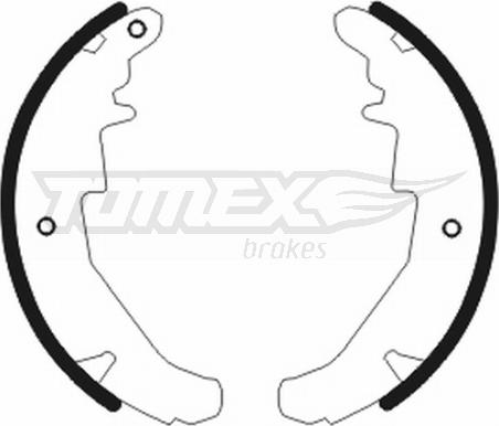 TOMEX brakes TX 20-76 - Bremžu loku komplekts xparts.lv