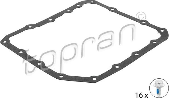 Topran 500 784 - Прокладка, масляный поддон автоматической коробки передач xparts.lv