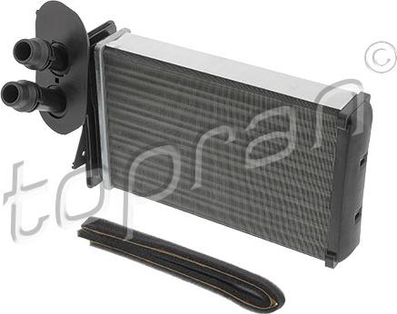 Topran 109 304 - Heat Exchanger, interior heating xparts.lv