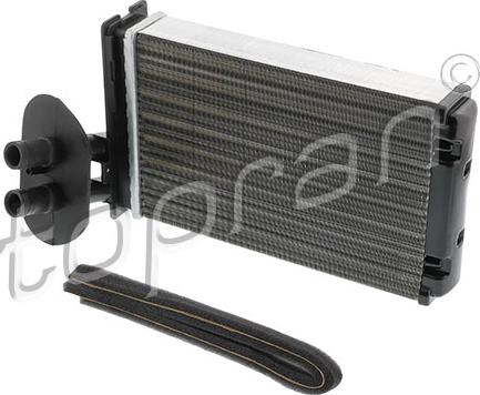 Topran 108 826 - Heat Exchanger, interior heating xparts.lv