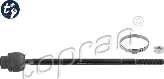 Topran 206 447 - Inner Tie Rod, Axle Joint xparts.lv