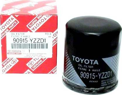 TOYOTA 90915YZZD1 - Oil Filter xparts.lv