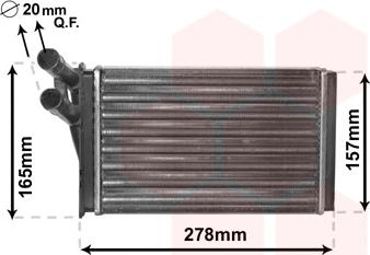 TQ TQ-03006097 - Heat Exchanger, interior heating xparts.lv
