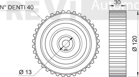 Trevi Automotive TD1645 - Deflection / Guide Pulley, timing belt xparts.lv