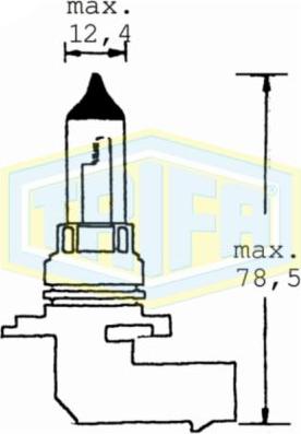 Trifa 01621 - Лампа накаливания, фара дальнего света xparts.lv