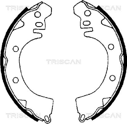 Triscan 8100 42422 - Bremžu loku komplekts xparts.lv
