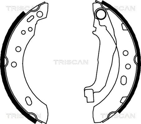 Triscan 8100 14543 - Bremžu loku komplekts xparts.lv
