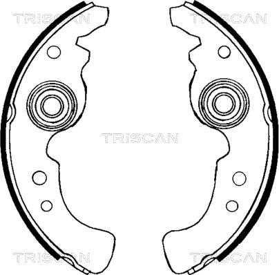 Triscan 8100 15486 - Brake Shoe Set xparts.lv