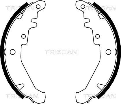 Triscan 8100 15026 - Stabdžių trinkelių komplektas xparts.lv