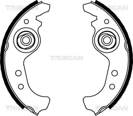 Triscan 8100 15383 - Brake Shoe Set xparts.lv