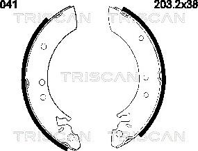 Triscan 8100 13501 - Stabdžių trinkelių komplektas xparts.lv