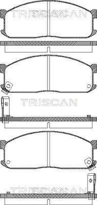 Triscan 8110 10873 - Brake Pad Set, disc brake xparts.lv