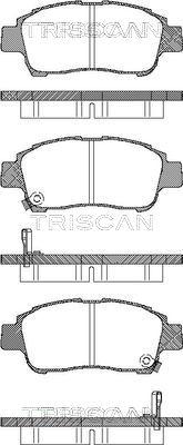 Triscan 8110 13019 - Тормозные колодки, дисковые, комплект xparts.lv
