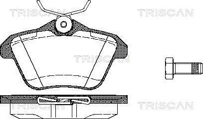 Triscan 8110 12003 - Brake Pad Set, disc brake xparts.lv