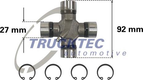 Trucktec Automotive 02.34.043 - Flexible disc, propshaft joint xparts.lv