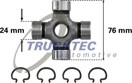 Trucktec Automotive 02.34.004 - Flexible disc, propshaft joint xparts.lv