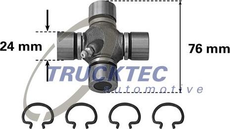Trucktec Automotive 02.34.017 - Шарнир, продольный вал xparts.lv