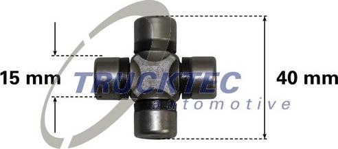 Trucktec Automotive 02.34.033 - Šarnīrs, Stūres vārpsta xparts.lv