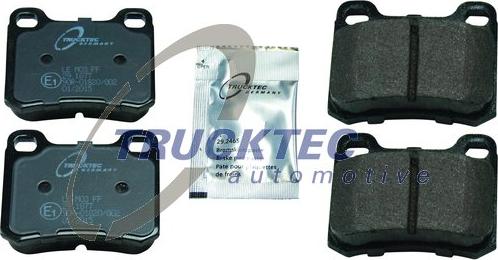 Trucktec Automotive 02.35.143 - Тормозные колодки, дисковые, комплект xparts.lv