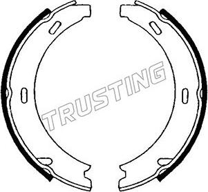 Trusting 052.121 - Комплект тормозов, ручник, парковка xparts.lv