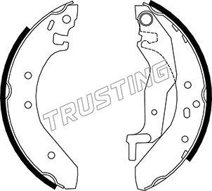 Trusting 007.017 - Brake Shoe Set xparts.lv