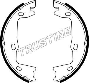 Trusting 073.159 - Комплект тормозов, ручник, парковка xparts.lv