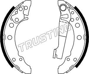Trusting 124.280 - Brake Shoe Set xparts.lv