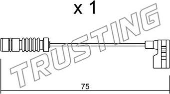 Trusting SU.251 - Indikators, Bremžu uzliku nodilums xparts.lv