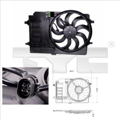 TYC 803-0001 - Fan, radiator xparts.lv