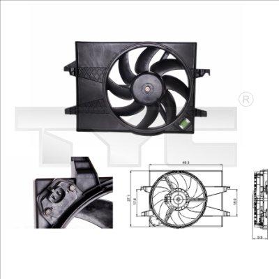TYC 810-0025 - Fan, radiator xparts.lv