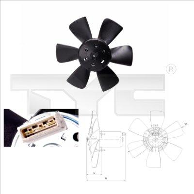 TYC 831-0011 - Fan, radiator xparts.lv