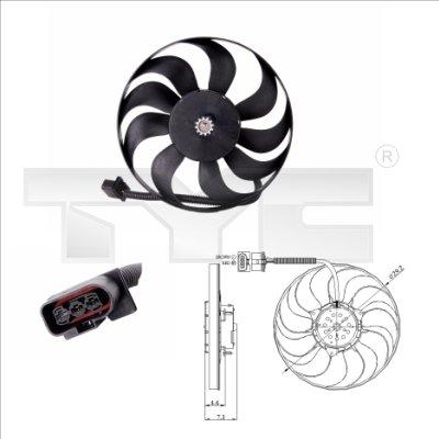 TYC 837-0006 - Fan, radiator xparts.lv