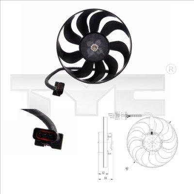 TYC 837-0001 - Fan, radiator xparts.lv