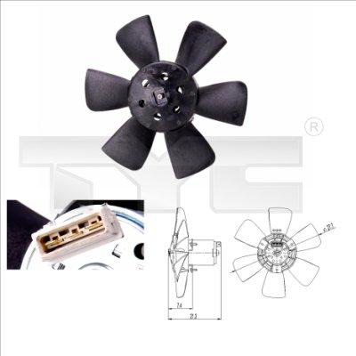 TYC 837-0008 - Fan, radiator xparts.lv