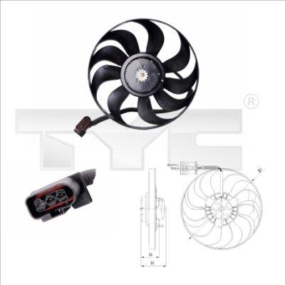 TYC 837-0022 - Fan, radiator xparts.lv