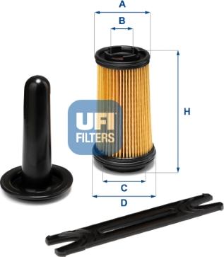UFI 44.005.00 - Карбамидный фильтр xparts.lv