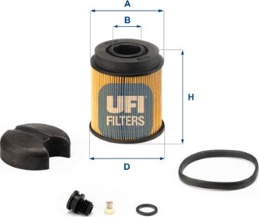 UFI 44.001.00 - Карбамидный фильтр xparts.lv