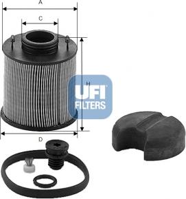UFI 44.003.00 - Карбамидный фильтр xparts.lv