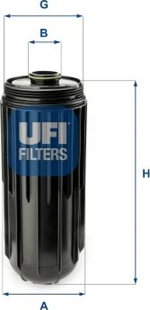 UFI 65.087.00 - Eļļas filtrs xparts.lv