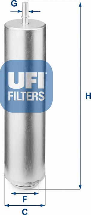 UFI 31.952.00 - Degvielas filtrs xparts.lv