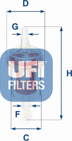 UFI 31.027.00 - Fuel filter xparts.lv