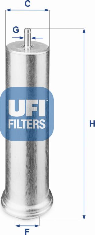 UFI 31.851.00 - Degvielas filtrs xparts.lv