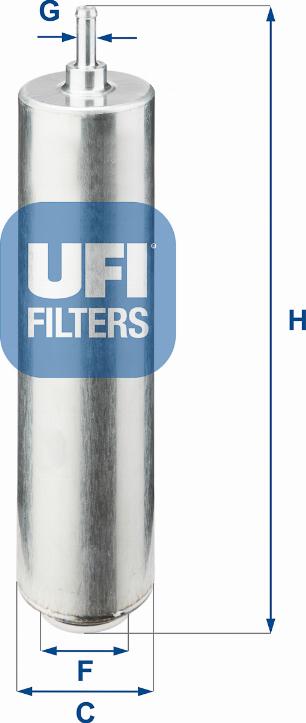 UFI 31.852.00 - Degvielas filtrs xparts.lv