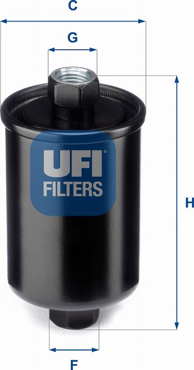 UFI 31.741.00 - Degvielas filtrs xparts.lv