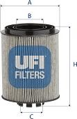 UFI 29.012.00 - Filter, operating hydraulics xparts.lv