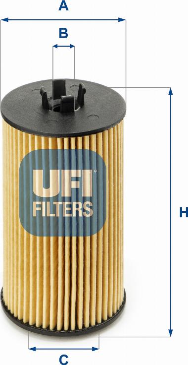 UFI 25.199.00 - Eļļas filtrs xparts.lv