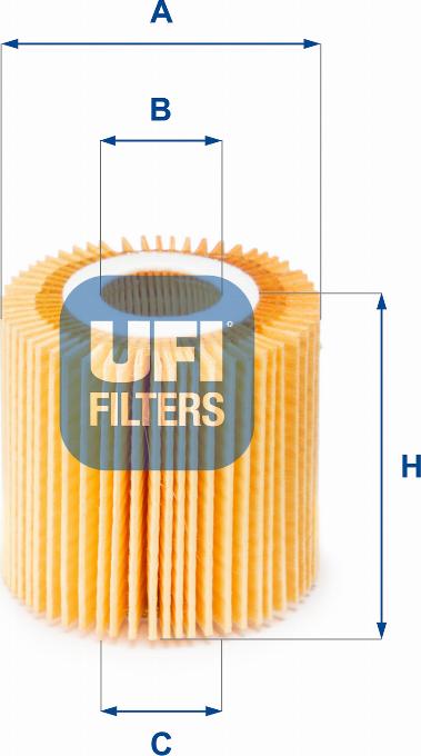 UFI 25.150.00 - Eļļas filtrs xparts.lv