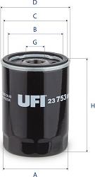 UFI 23.753.00 - Oil Filter xparts.lv